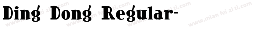 Ding Dong Regular字体转换
